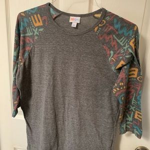 LuLaRoe Three Quarter Sleeve “Randy” Tee